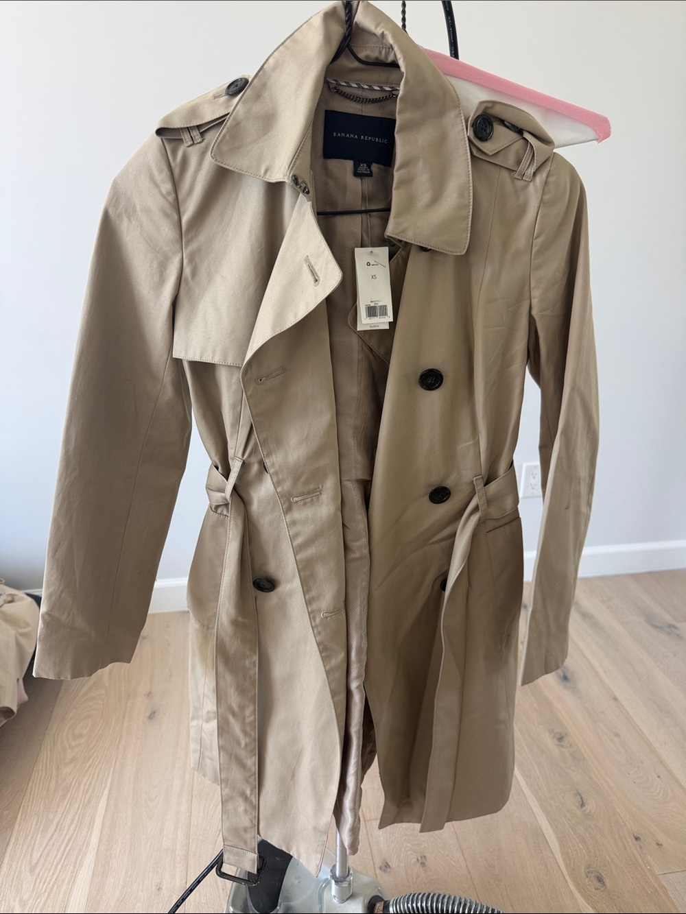 Banana Republic Women's Tan Double-Breasted Trench Coat